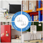 Marbrasse Acrylic Magnetic Pen Holder, 2 Pack Dry Erase Marker Holder, Magnetic Whiteboard Pencil Holders for Refrigerator, Locker, School and Office,Clear