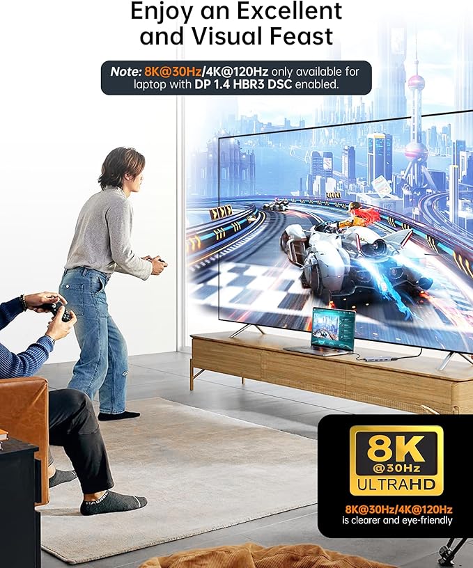 USB C Docking Station, NOVOO Triple Display Type C Hub Dual Monitor HDMI 4K@60Hz DP Multiport Adapter 4USB Ethernet SD/TF 100W PD Dongle Data for Dell/Surface/HP/Lenovo Thinkpad Laptop