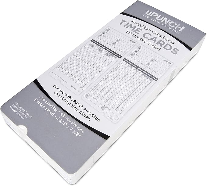 50 uPunch Time Cards for HN4000