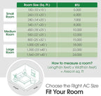 LG 24,500 BTU Smart Window Air Conditioner, 230/208V, Cools Room up to 1560 Sq. Ft. for Bedrooms, Living Room, Apartments, with Remote, 3 Fan Speeds, 24-Hour Timer, White