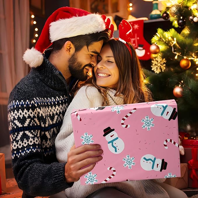 Christmas Poly Mailer 12x15.5 Inch 50 Pcs, Waterproof Shipping Bags for Clothing, Tear-Resistant Mailier, Strong Mailing With Self-Seal - Snowmen Printed