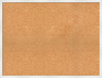 Amanti Art Natural Cork Board for Wall, 27x35 Vision Board with White Frame, Large Corkboard Office Decor for Home Organization, Country Rustic Corkboard Pinboard to Display Items for Home