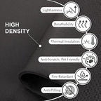 DECOLAB Desk Divider, Movable Desk Panel Privacy Partition for Home Office, Student, Classroom, Study, Free Standing, Scratch Resistance, 48"x18", Midnight