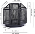 Exerz Desk Organiser/Mesh Desk Tidy Candy/Pen Holder/Multifunctional Organiser 360 Rotating