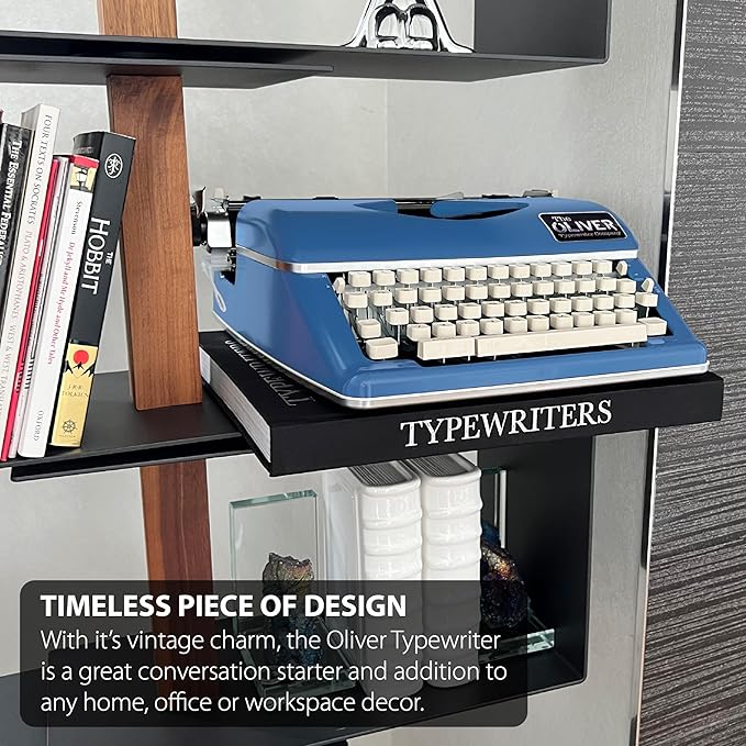 Timeless Manual Typewriter, Blue