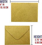 Iconikal Kraft Mini Special Occasion Envelopes, 4 x 2.75 inches, 100-Count