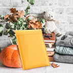 UCGOU Kraft Bubble Mailers 8.5x12 Inch 25 Pack Usable Size 8.5x11 Inch Yellow Padded Envelopes #2 Medium Mailing Packages Self Sealing Tear Resistant Boutique Bulk Shipping Bags for Makeup Supplies