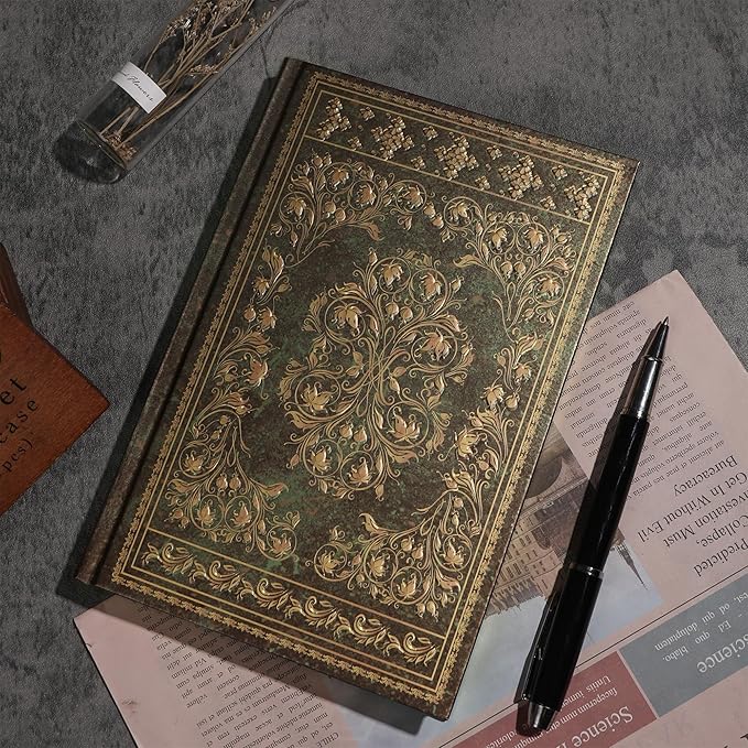 Line Notebooks for Women Men, A5 Aesthetic Hardcover Ruled Diary, 100 GSM Journals for Writing for Work, Note Taking, Office School