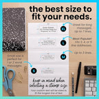 ExcelMark Custom Stamp – Clear & Crisp Impressions – Personalized Self-Inking Rubber Stamp – Use for Address Stamp and More (Medium)