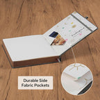 Thick Lined Journal Notebook with Pen, 360 Pages 100gsm Paper, Brown Sprayed Edge, Journal for Writing B5 Ruled Notebook ,Leather Hardcover,Perfect for Work, Office or School, 7.8'' x 10'' Dark Grey