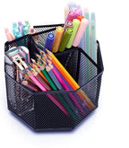 Exerz Desk Organiser/Mesh Desk Tidy Candy/Pen Holder/Multifunctional Organiser 360 Rotating