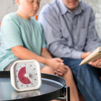 Time Timer Home MOD — 60 Minute Kids Visual Timer Home Edition — For Homeschool Supplies Study Tool, Timer for Kids Desk, Office Desk and Meetings with Silent Operation (Cotton Ball White)