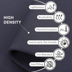 DECOLAB Desk Divider, Portable Desk Privacy Panel Shield for Office, Student, Classroom, Freestanding, Scratch Resistance, 48"x18", Cobalt