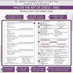 Life Planner - Undated Daily, Weekly & Monthly Planner with Budget Section | A 12 Month Journey to Increase Productivity & Happiness | Life Organizer & Gratitude Journal - Horizontal Format