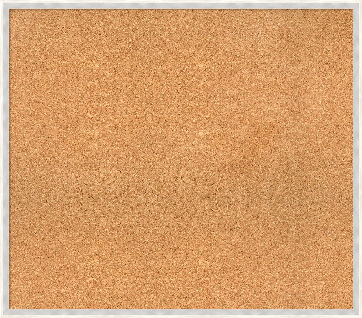 Amanti Art Natural Cork Board for Wall, 29x33 Vision Board with White Frame, Large Corkboard Office Decor for Home Organization, Modern Corkboard Pinboard to Display Items for Home Organization in