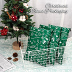 Christmas Poly Mailer 10x13 Inch 100 Pcs, Waterproof Shipping Bags for Clothing, Tear-Resistant Mailier Bags, Strong Mailing Bags with Self-Seal - Green Merry Christmas