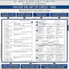 Life Planner - Undated Daily, Weekly & Monthly Planner with Budget Section | A 12 Month Journey to Increase Productivity & Happiness | Life Organizer & Gratitude Journal - Horizontal Format