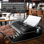 Timeless Manual Typewriter, Black