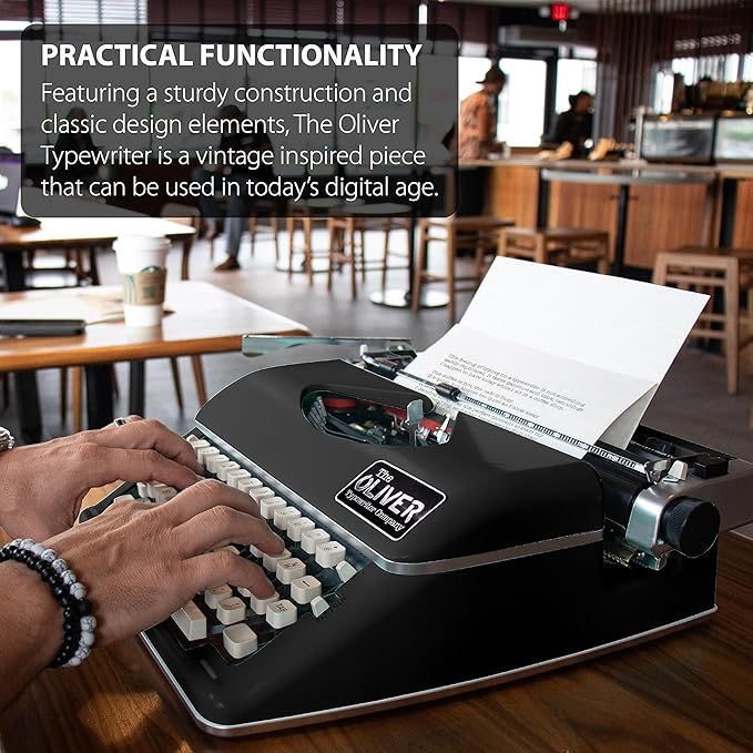 Timeless Manual Typewriter, Black