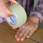 Grizzly Power Clear Packing Tape Refill Rolls for Shipping, Moving, Packaging - True 2 Inch x 65 Yards, 3 Inch Core, 2.8mil Thick, 36 Rolls Bulk Case