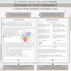 Life Planner - Undated Daily, Weekly & Monthly Planner with Budget Section | A 12 Month Journey to Increase Productivity & Happiness | Life Organizer & Gratitude Journal - Horizontal Format