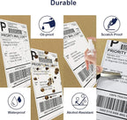 POLONO Genuine 4" x 6" Direct Thermal Shipping Label, Thermal Label (Pack of 1000), Perforated Fanfold Labels Compatible with POLONO PL80E, PL70E, PL60 Label Printer, BPA & BPS Free, Commercial Grade