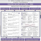 Life Planner - Undated Daily, Weekly & Monthly Planner with Budget Section | A 12 Month Journey to Increase Productivity & Happiness | Life Organizer & Gratitude Journal - Horizontal Format