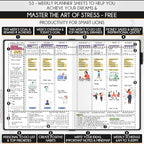 Hourly Planner - Undated Daily, Weekly & Monthly Planner with Budget Section | A 12 Month Journey to Increase Productivity & Happiness | Life Organizer & Gratitude Journal - Vertical Format