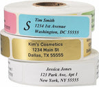Return Address Labels - Roll of 500 Personalized Labels (White)