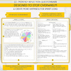 Life Planner - Undated Daily, Weekly & Monthly Planner with Budget Section | A 12 Month Journey to Increase Productivity & Happiness | Life Organizer & Gratitude Journal - Horizontal Format