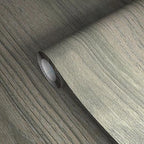 GSCIT Club Silver Walnut Wallpaper, 15.7 inch X 25ft Self Adhesive Wood Grain Repair Tape Patch for Tables, Chairs, Baseboards, Doors, Windows, Floors, Handicraft DIY.