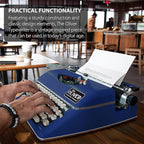 Timeless Manual Typewriter, Blue