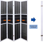 4 Panel 6ft Tall Modern Style Standing Wall Partition Room Divider Panel Indoor Separation, Folding Privacy Screens, Living Room, Partition & Space Divider, Freestanding Inexpensive