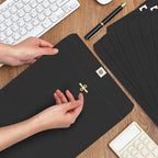 Geyee 100 Pcs Clasp Manilla Envelopes 10 x 13 Inch Gummed Colored Envelopes for Storing or Mailing for Home Office Business Supplies(Black)