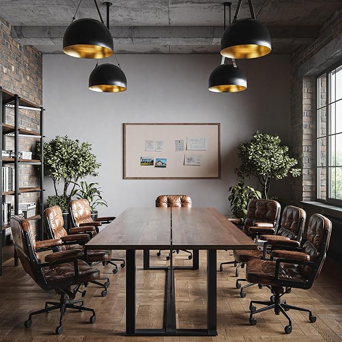 U Brands Linen Bulletin Board, 72"x47", Rustic Wood Style Frame, Industrial Grade Pinning Surface