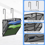 Kuntine.B Wall File Organizer Office Hanging Magazine Holder Wall File Organizer for Office Home (Black, 3 Tier & Hangers)