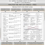 Life Planner - Undated Daily, Weekly & Monthly Planner with Budget Section | A 12 Month Journey to Increase Productivity & Happiness | Life Organizer & Gratitude Journal - Horizontal Format