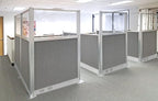 Versare Pre-Configured Hush Panel Electric Cubicle | Workstation Divider Walls | Cubicle Privacy Panels | Office Partition Walls