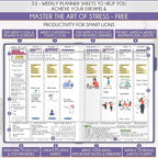 Hourly Planner - Undated Daily, Weekly & Monthly Planner with Budget Section | A 12 Month Journey to Increase Productivity & Happiness | Life Organizer & Gratitude Journal - Vertical Format