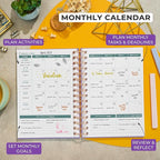 Clever Fox Planner 2nd Edition Spiral – Colorful Weekly & Monthly Goal Planner, Time Management & Productivity Organizer, Undated (Lavender)