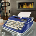 Timeless Manual Typewriter, Blue