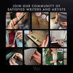 Wordsworth & Black Majesti Fountain Pen-(Black), Luxury Case, 24K Gold Finish; 18K Gilded Fine Nib-Ink Cartridges, Refillable Ink Converter-Calligraphy Pen-Best Business Gift Set for Men & Women