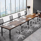 Tribesigns 6.5FT Conference Table, 78.7 Inche Rectangle Meeting Seminar Table, Large Business Tables for 6-8 People (Only Table)
