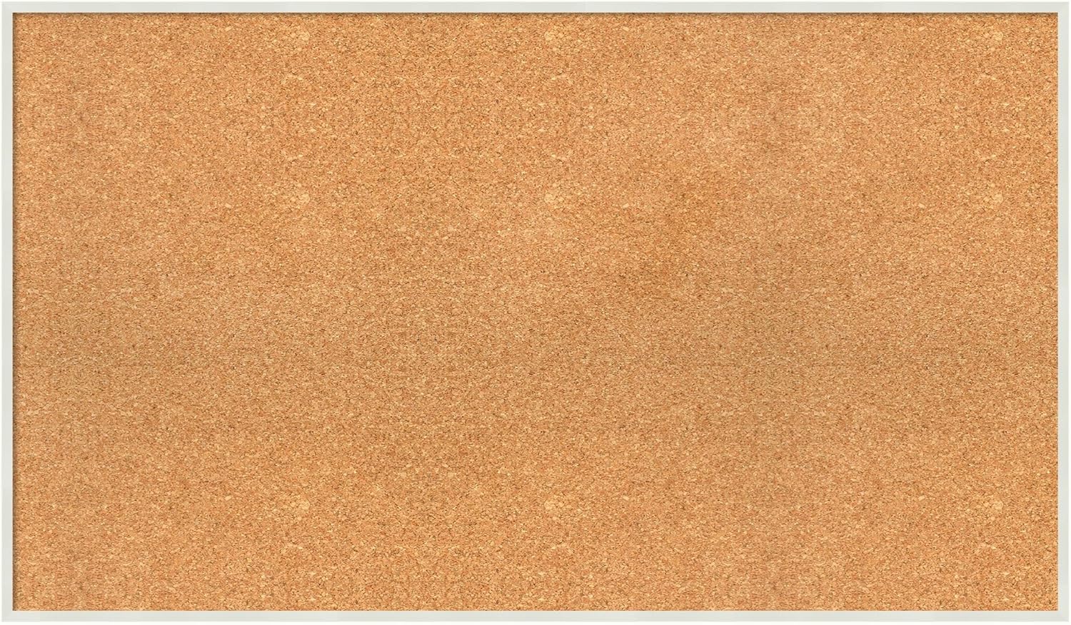 Amanti Art Natural Cork Board for Wall, 23x39 Vision Board with White Frame, Large Corkboard Office Decor for Home Organization, Modern Corkboard Pinboard to Display Items for Home Organization in