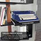 Timeless Manual Typewriter, Blue