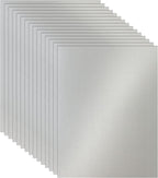 28 Sheets Silver Shimmer Cardstock 8.5 x 11 Craft Paper, 92lb Premium Glossy Grey Paper Card Stock for Wedding, Scrapbooking, Business Cards, Making Cards, Menus