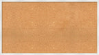 Amanti Art Natural Cork Board for Wall, 25x45 Vision Board with White Frame, Oversize Corkboard Office Decor for Home Organization, Country Rustic Corkboard Pinboard to Display Items for Home