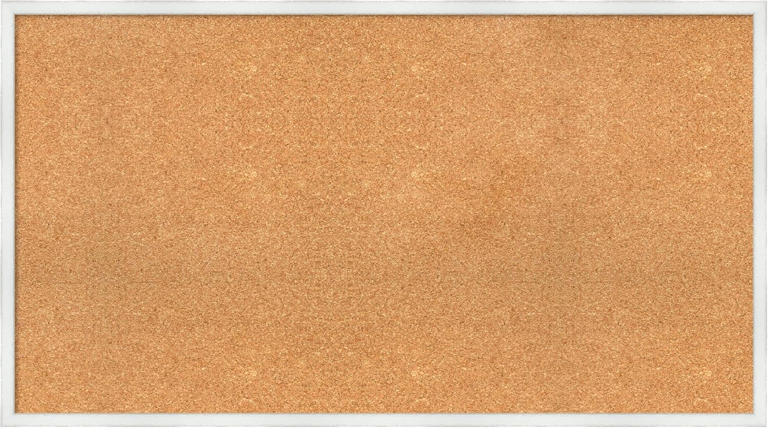 Amanti Art Natural Cork Board for Wall, 25x45 Vision Board with White Frame, Oversize Corkboard Office Decor for Home Organization, Country Rustic Corkboard Pinboard to Display Items for Home