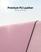 YSAGi Leather Desk Protector, Office Mat, Large Mouse Mat, Non-Slip PU Leather Blotter, Laptop Pad, Waterproof Writing Pad for Office and Home (Pale Mauve, 31.5" x 15.8")