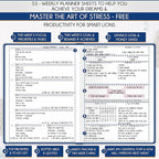 Life Planner - Undated Daily, Weekly & Monthly Planner with Budget Section | A 12 Month Journey to Increase Productivity & Happiness | Life Organizer & Gratitude Journal - Horizontal Format